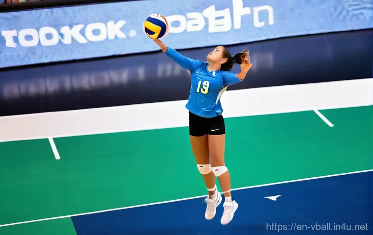 배구 트레이닝의 과학적 접근 - **Dynamic Volleyball Spike - Peak Biomechanics**
    A highly athletic female volleyball player, in ...