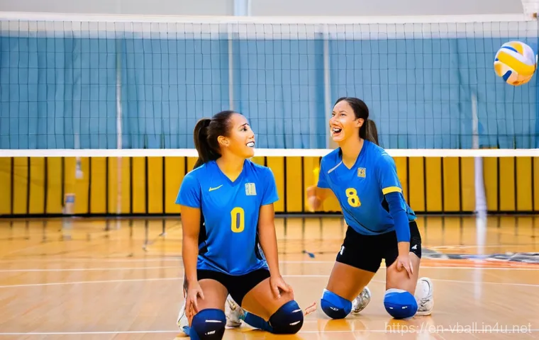 배구 경기에서의 의사소통 - **Strategic Setter Hand Signal:**
    A close-up, mid-action shot of a female volleyball setter duri...