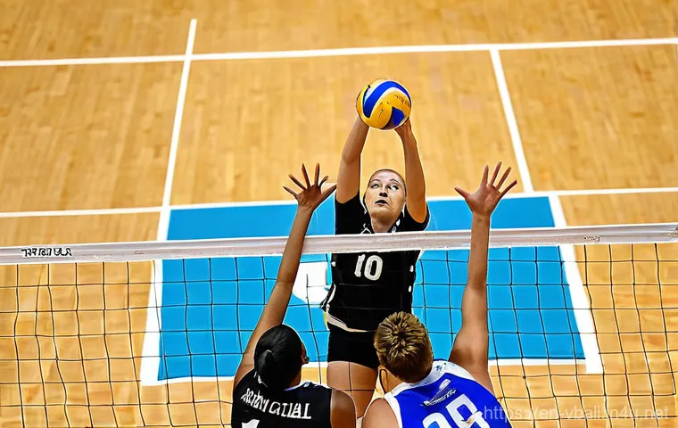 배구 전술 핸드북 - **Prompt 2: Telepathic Setter-Hitter Connection**
    A powerful and graceful medium shot capturing ...