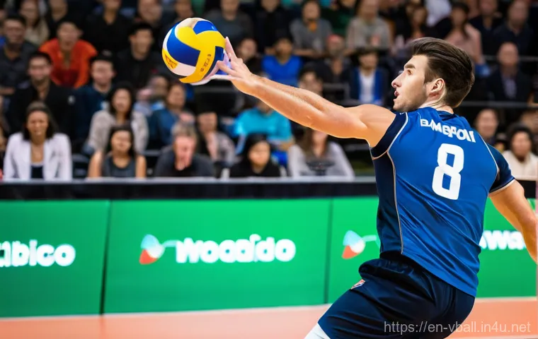 배구 대회 상금 정보 - **Prompt:** A dynamic, full-body shot of a male professional volleyball player, mid-action, spiking ...