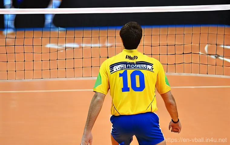 배구 경기 전략의 변화 - **The Apex Jump Server:** A powerful female volleyball player in peak athletic form, captured mid-ai...