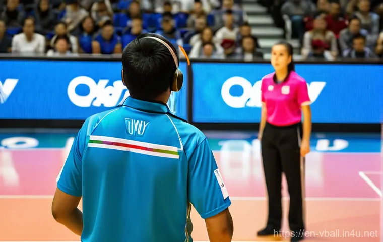 배구 국제 규정 개정 사항 - **A Dynamic Libero Serve**
    A powerful, mid-action shot of a female volleyball libero in a profes...