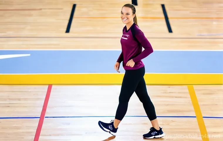 배구 트레이닝복 브랜드 추천 - **Prompt 2: Supportive Compression and Confident Stance**
    "A female volleyball player standing c...