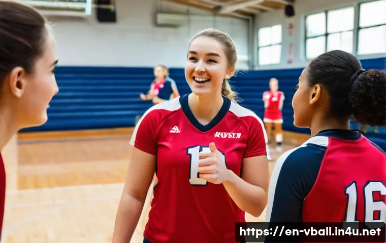 배구 경기 중 팀 리더십 개발 관련 이미지 1