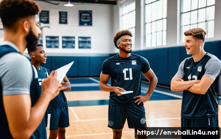 배구 경기 중 팀 리더십 개발 관련 이미지 2